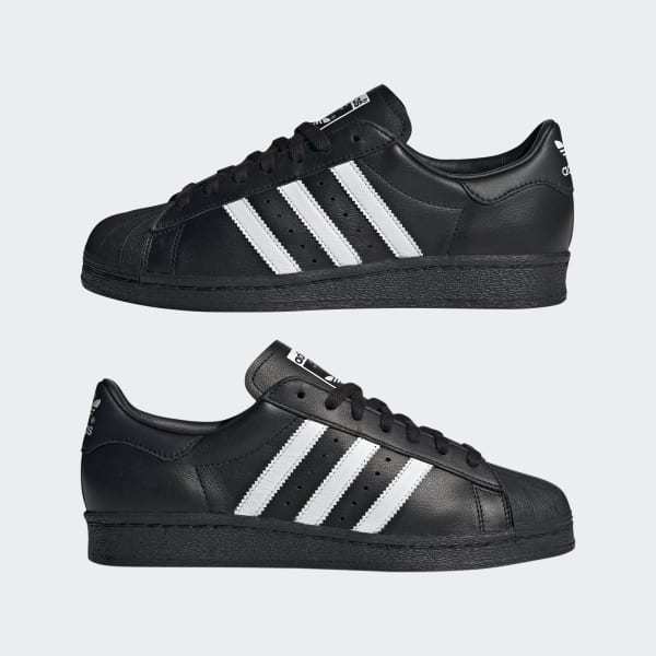 Adidas Originals Mens Adidas Superstar Ii Pony-hair Leather Low-top Trainers In Black