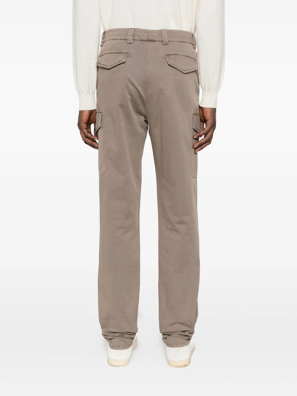 Brunello Cucinelli Cargo-pocket Cotton Trousers In Gray