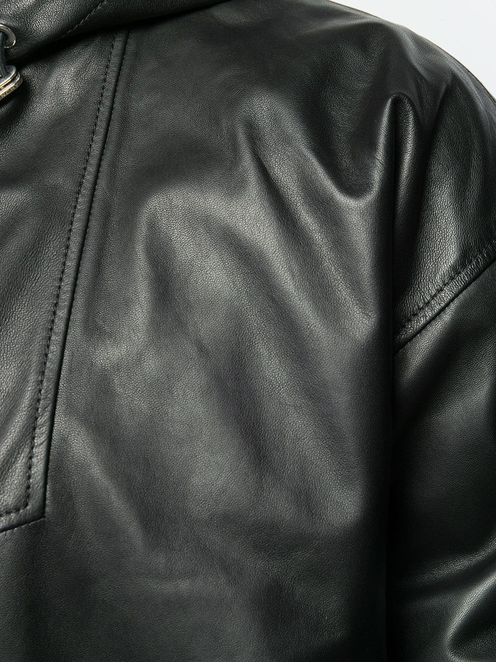 Givenchy Zippered Leather Jacket In Black