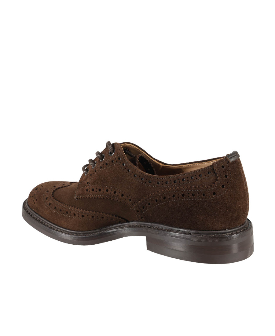 Tricker's Bourton Lace-up Derby Shoes With Perforated Detailing In Black