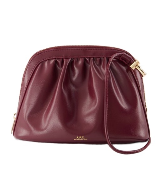 Apc Logo Shoulder Bag In Red