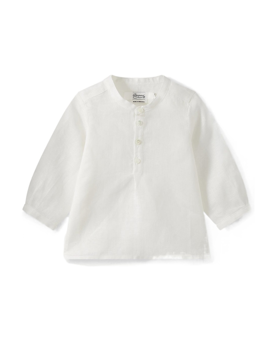 Bonpoint Button Blouse In White