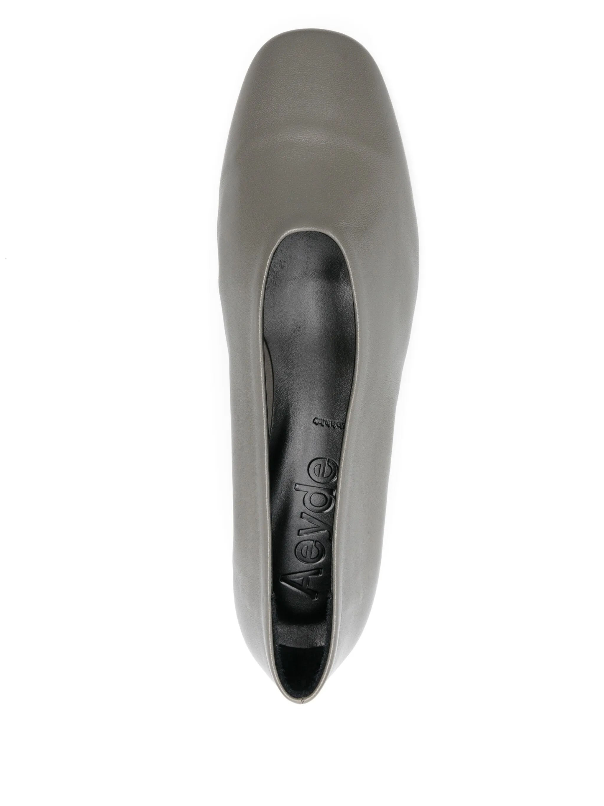Aeyde Leather Pumps In Gray