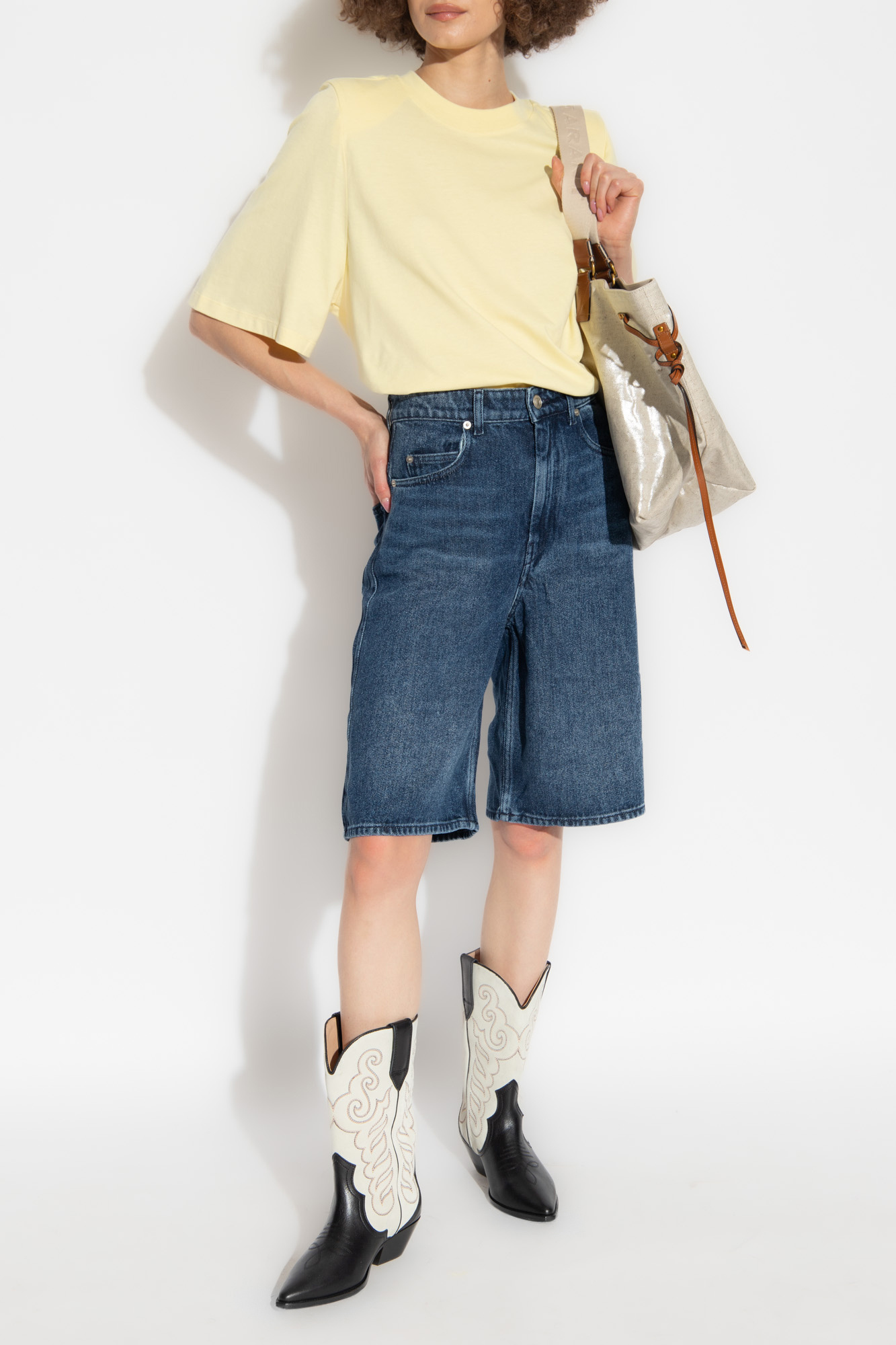 Isabel Marant Étoile Balina Denim Shorts In Blue