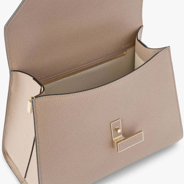 Valextra Mini Top-handle Flap Tote Bag In Brown