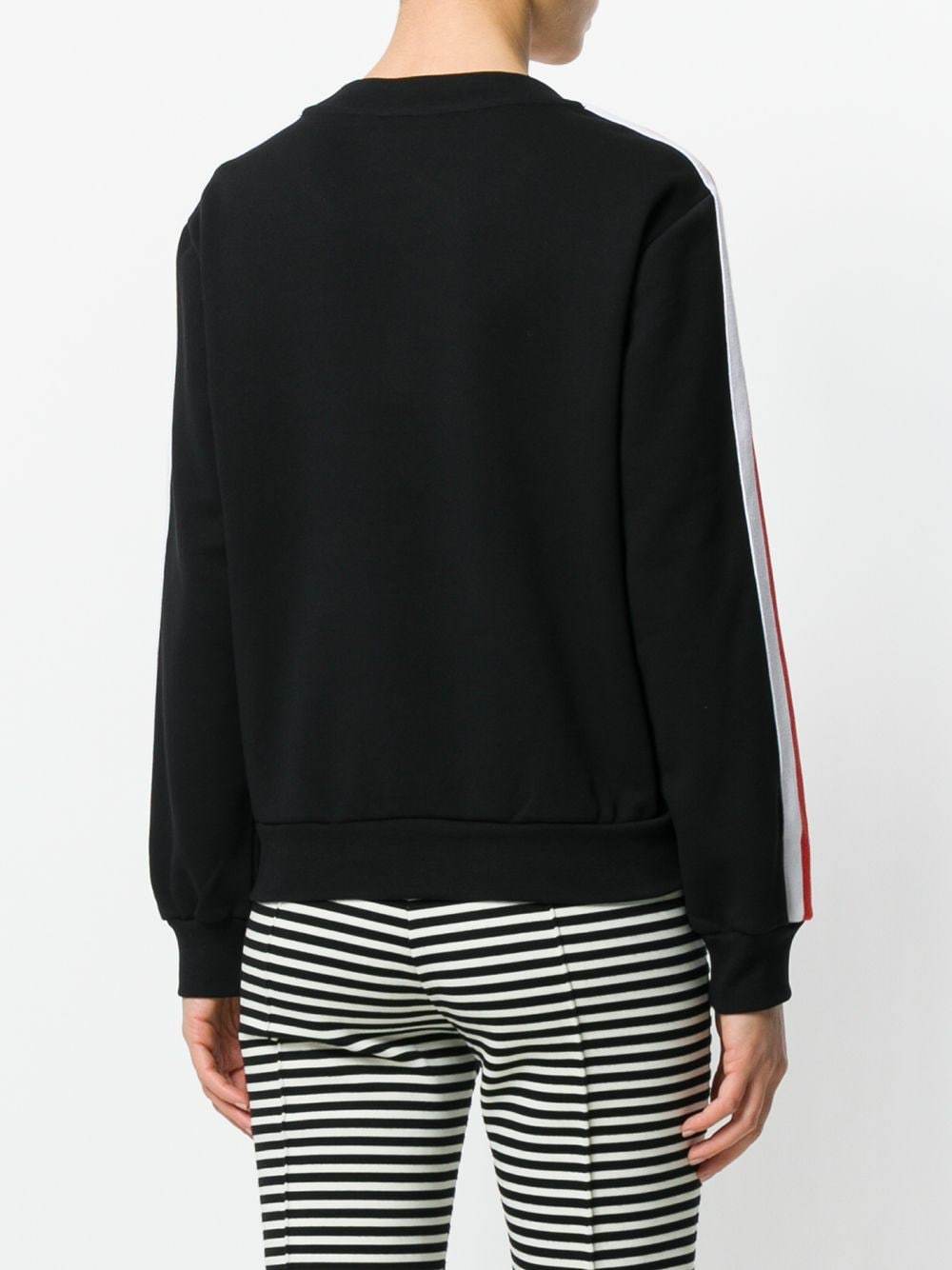Moschino Logo Question Mark Printed Hoodie In Black