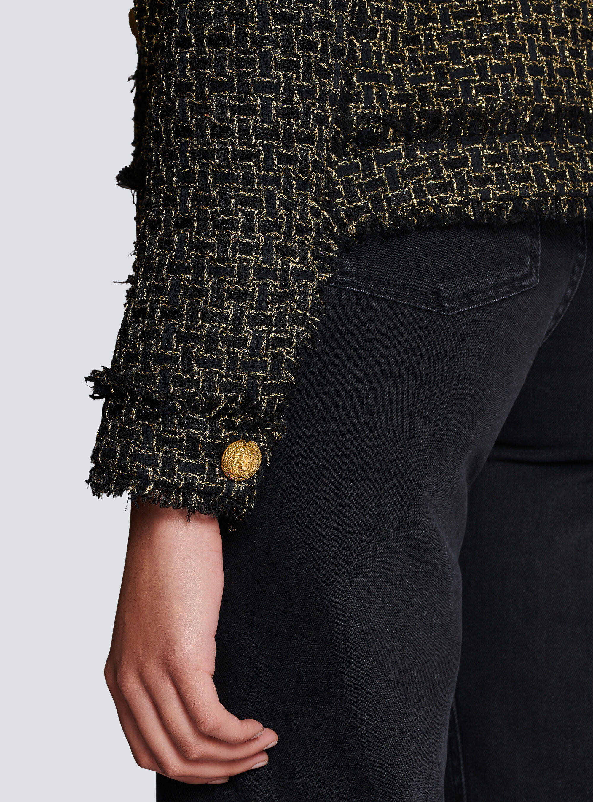 BALMAIN LUREX TWEED JACKET