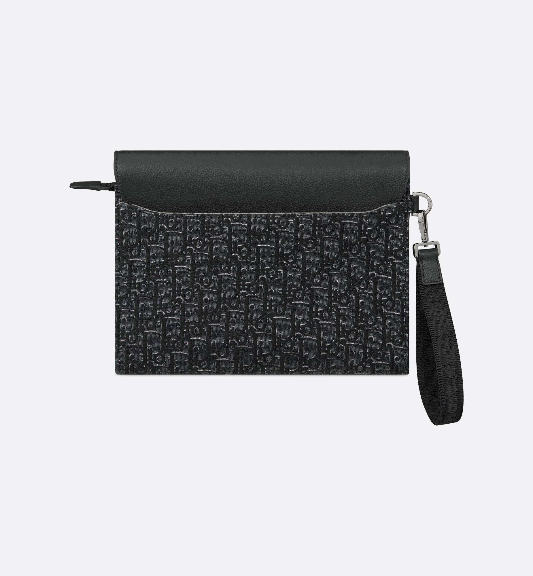 Dior Saddle A5 Triangle Pouch In Black