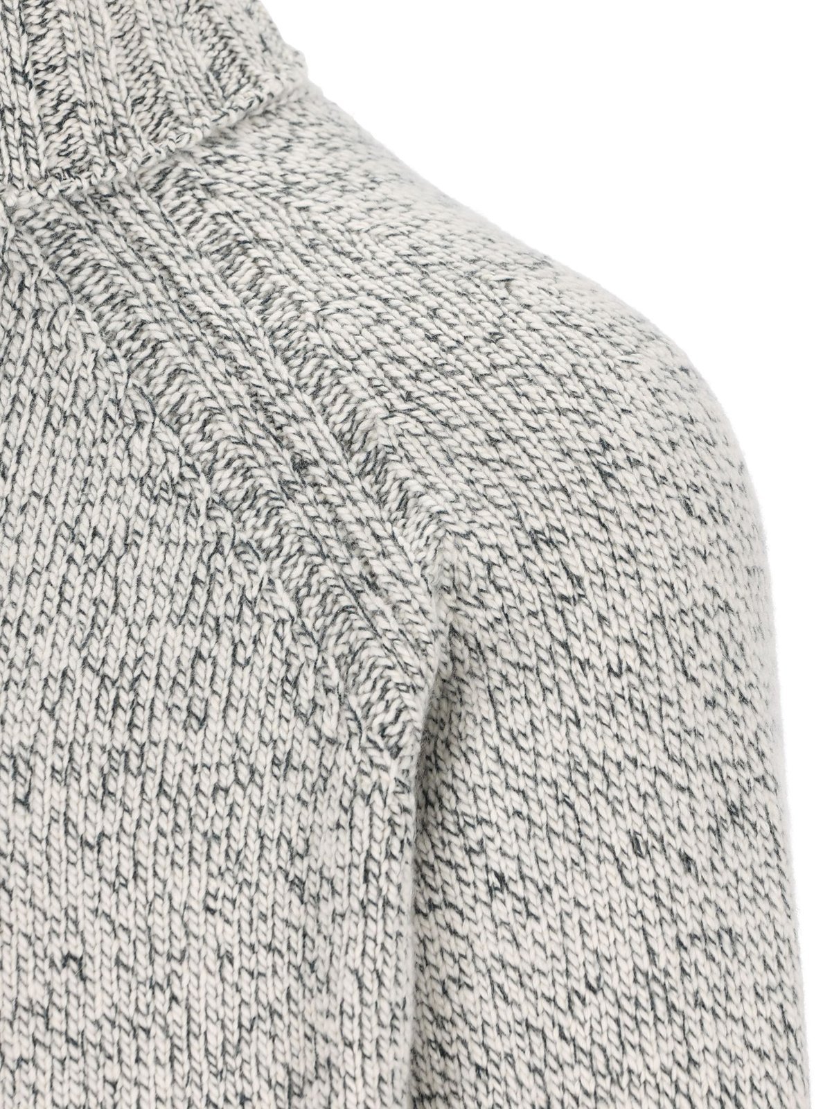 Zegna High-neck Raglan-sleeve Sweater In Gray