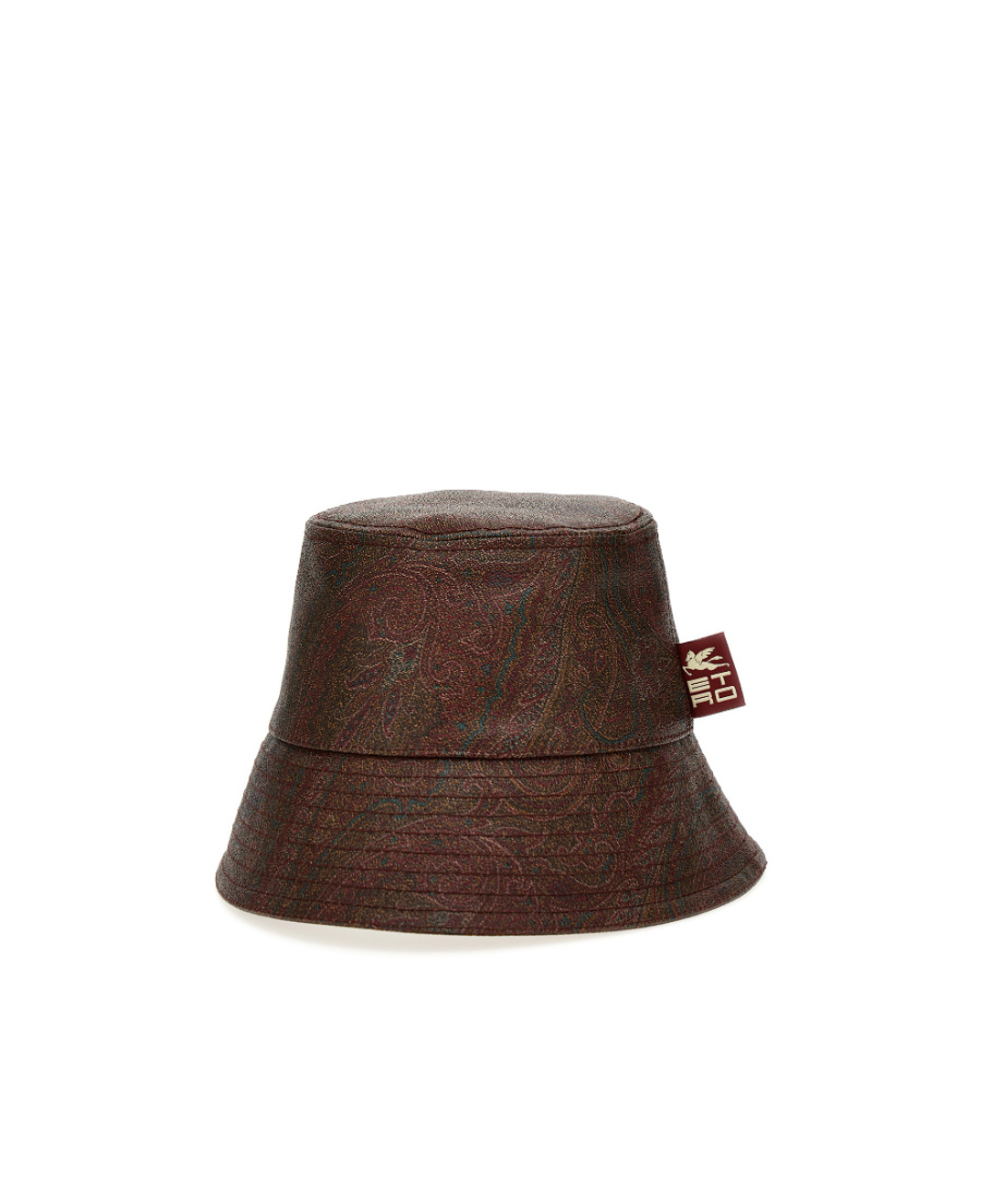 Etro Paisley-print Bucket Hat In Brown
