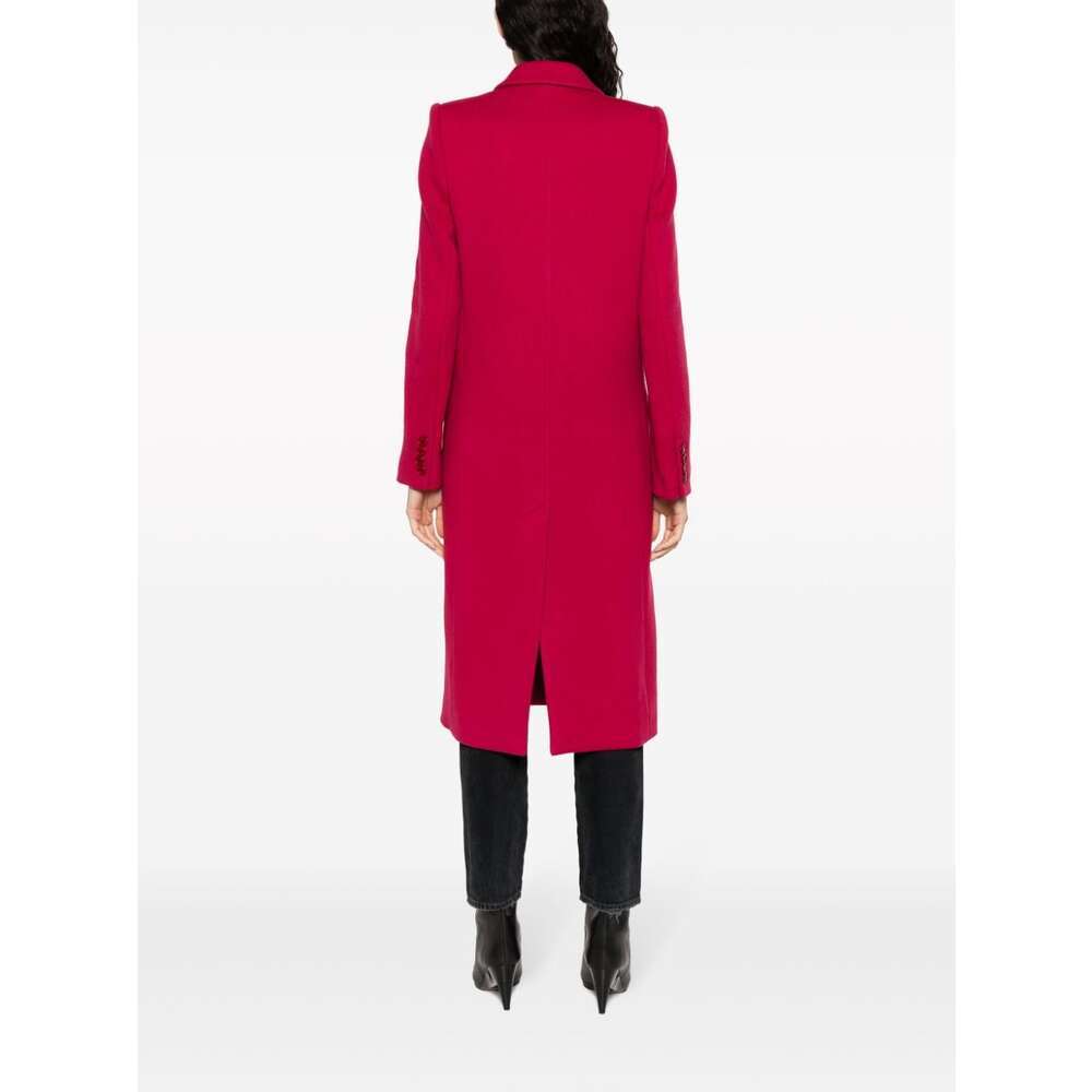 Isabel Marant Theodore Double-breasted Wool Blend Coat In Red