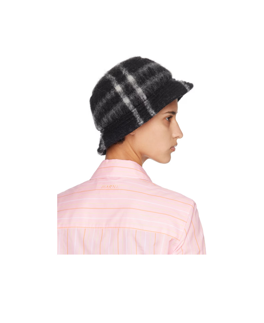Marni Checkered Fisherman's Hat In Pink