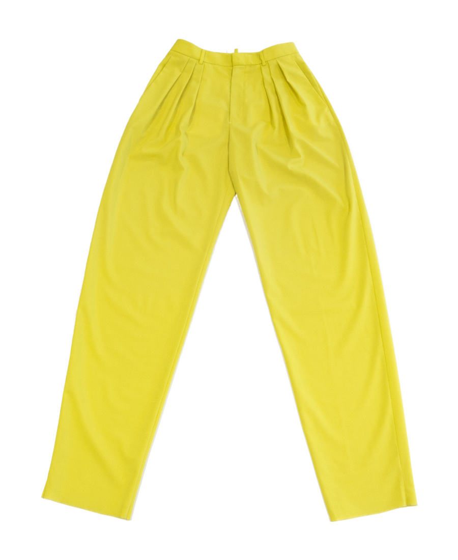 Dsquared2 Logo Casual Pants In Yellow