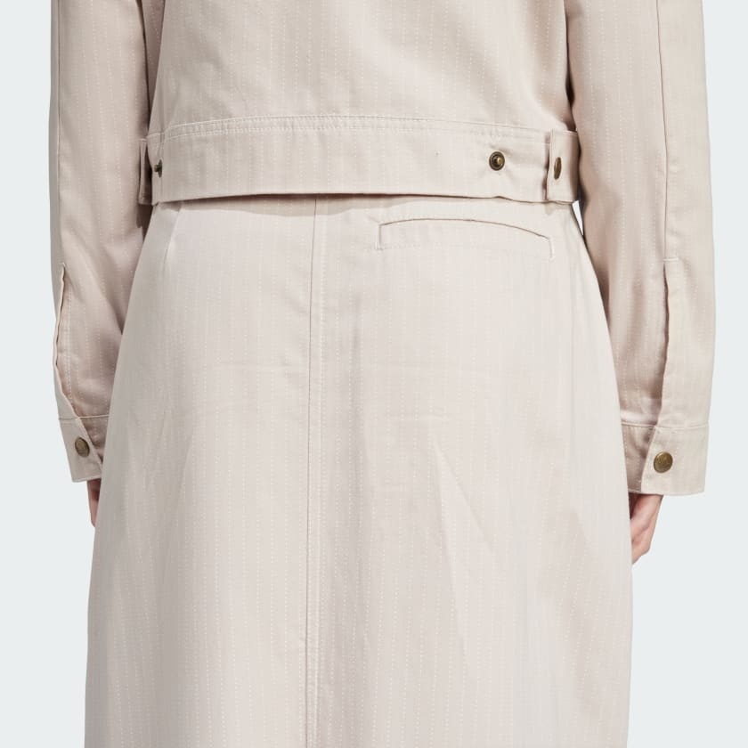 Adidas Originals Maxi Skirt In Beige