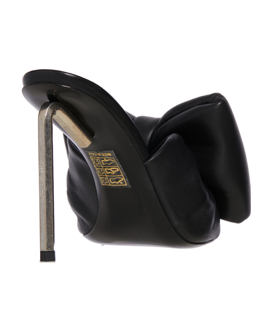 Off-white Woman Sandals Black Size 6 Textile Fibers In Black