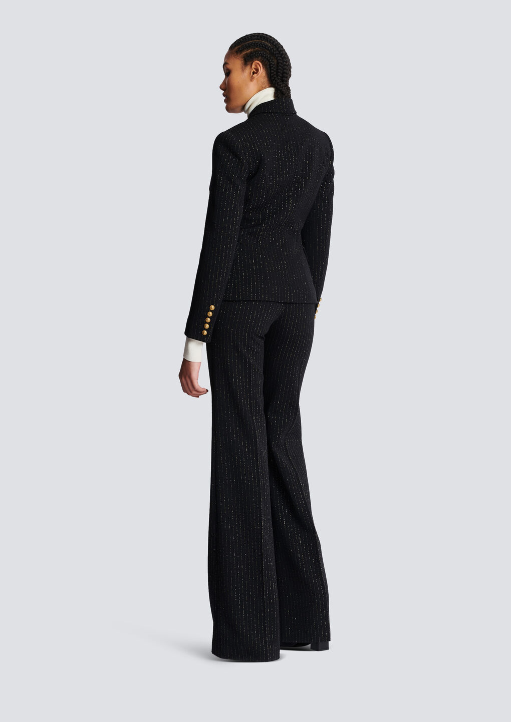 Shop Balmain Classic 6-button Jacket In Black