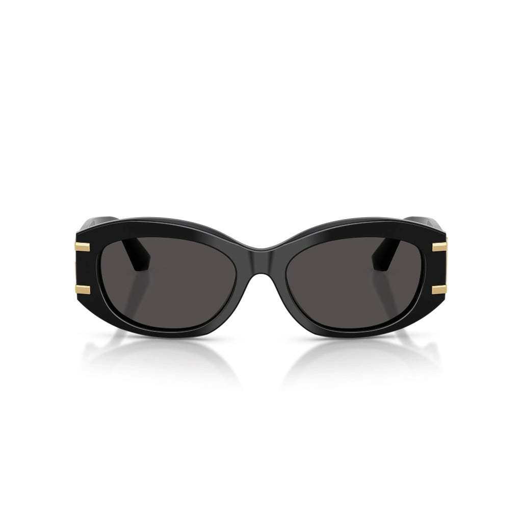 Dolce & Gabbana Womens Black Dg4502 Oval-frame Acetate Sunglasses