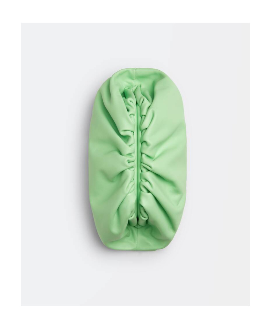 Bottega Veneta The Pouch Clutch Bag In Green