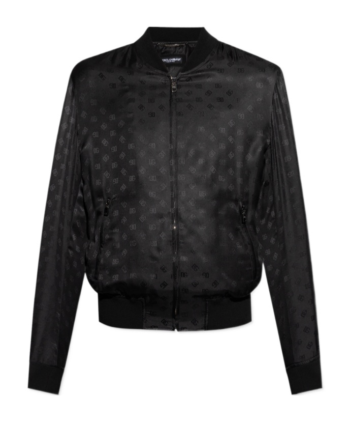 Dolce & Gabbana Long-sleeved Casual Jacket In Black