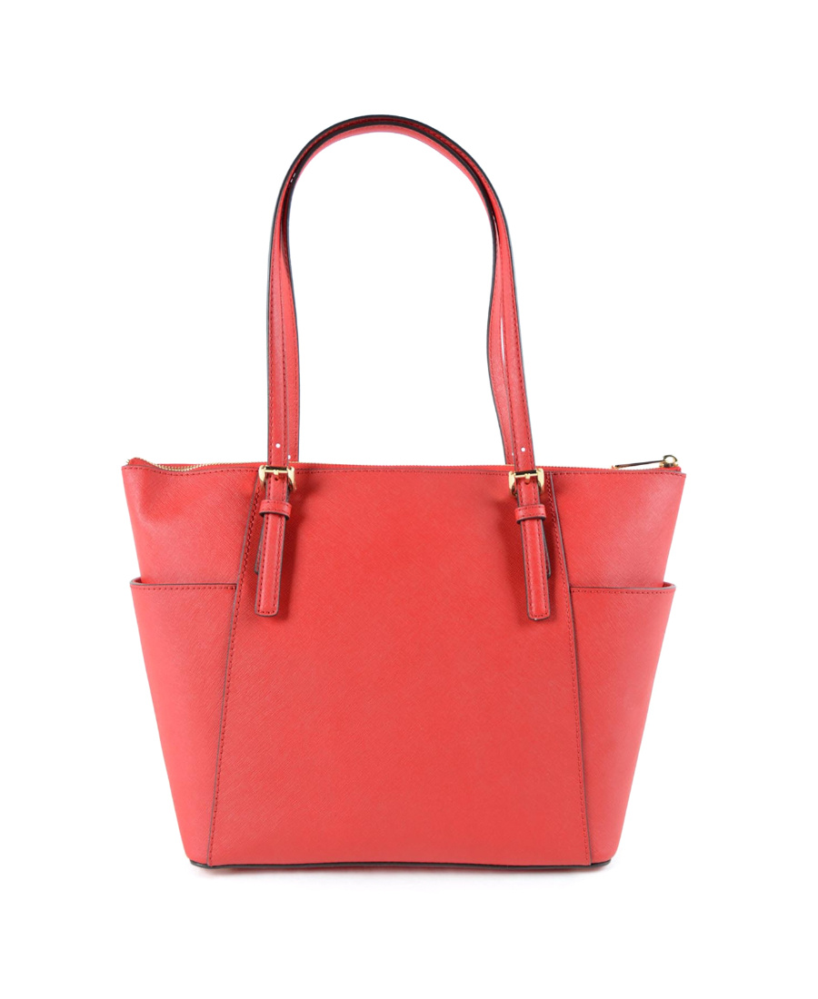 Michael Kors Jet Set Logo Handbag In Red