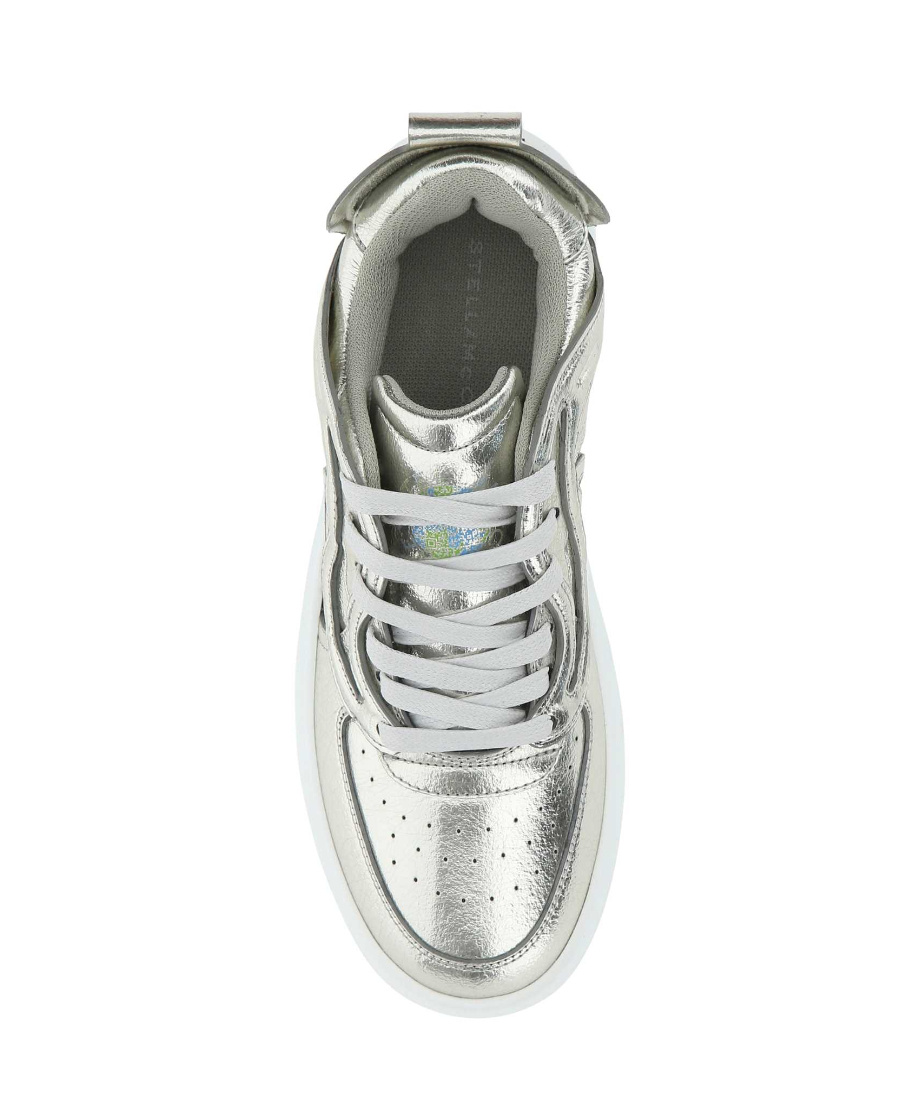 Stella Mccartney Qr Code Tongue Cupsole Sneakers In White