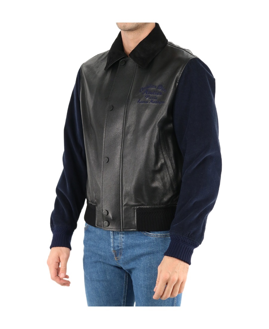 Dior Splicing Design Leisure Jacket In Animal Print