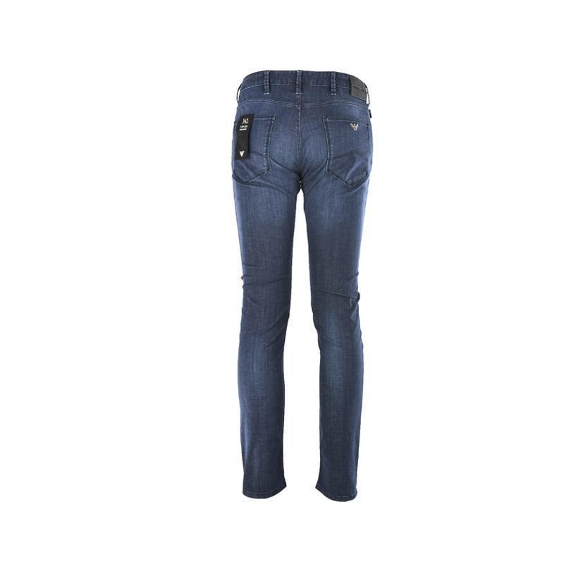 Emporio Armani Tight Jeans In Blue