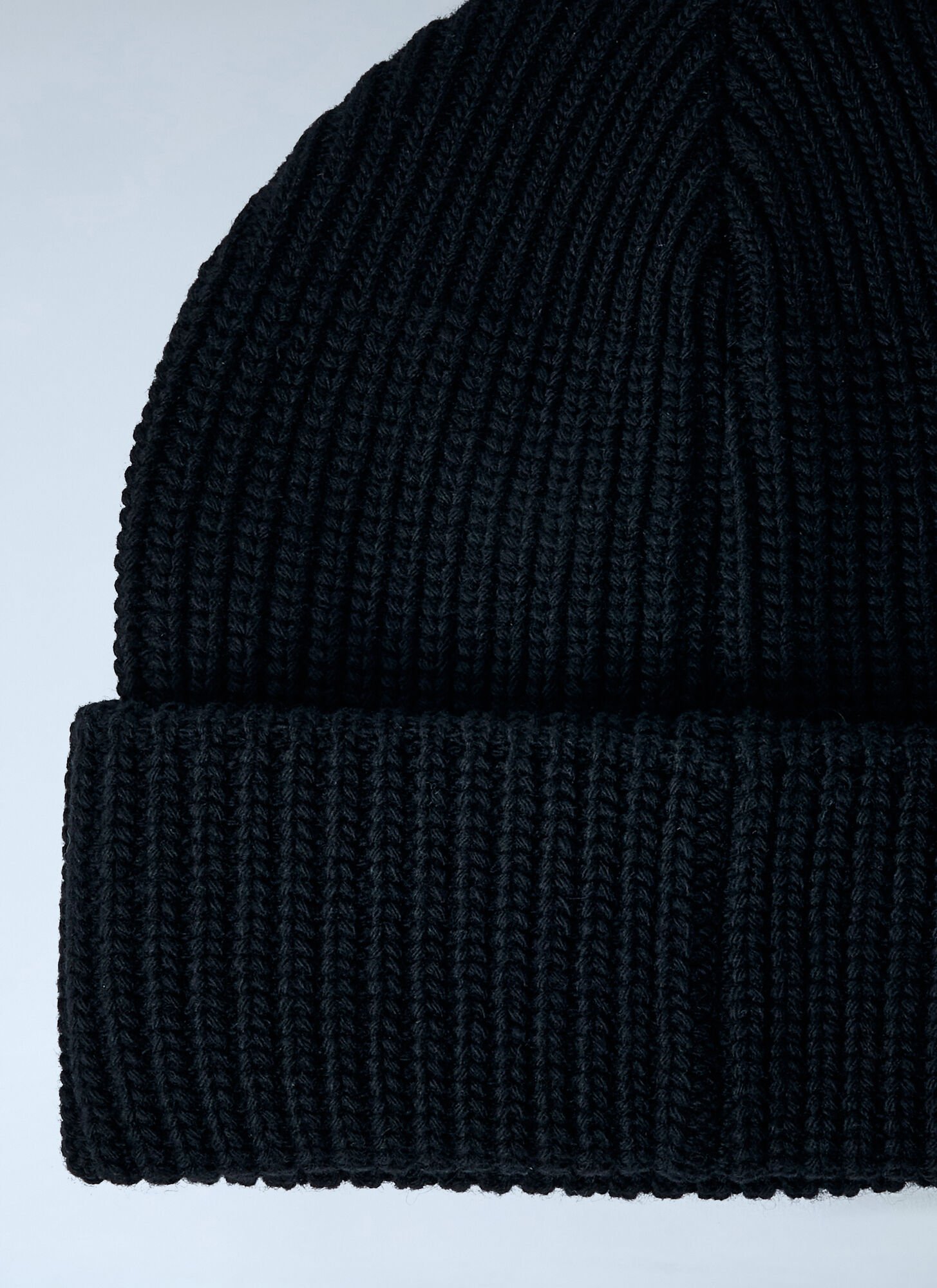 Vivienne Westwood Logo-embroidered Ribbed Wool Beanie In Black