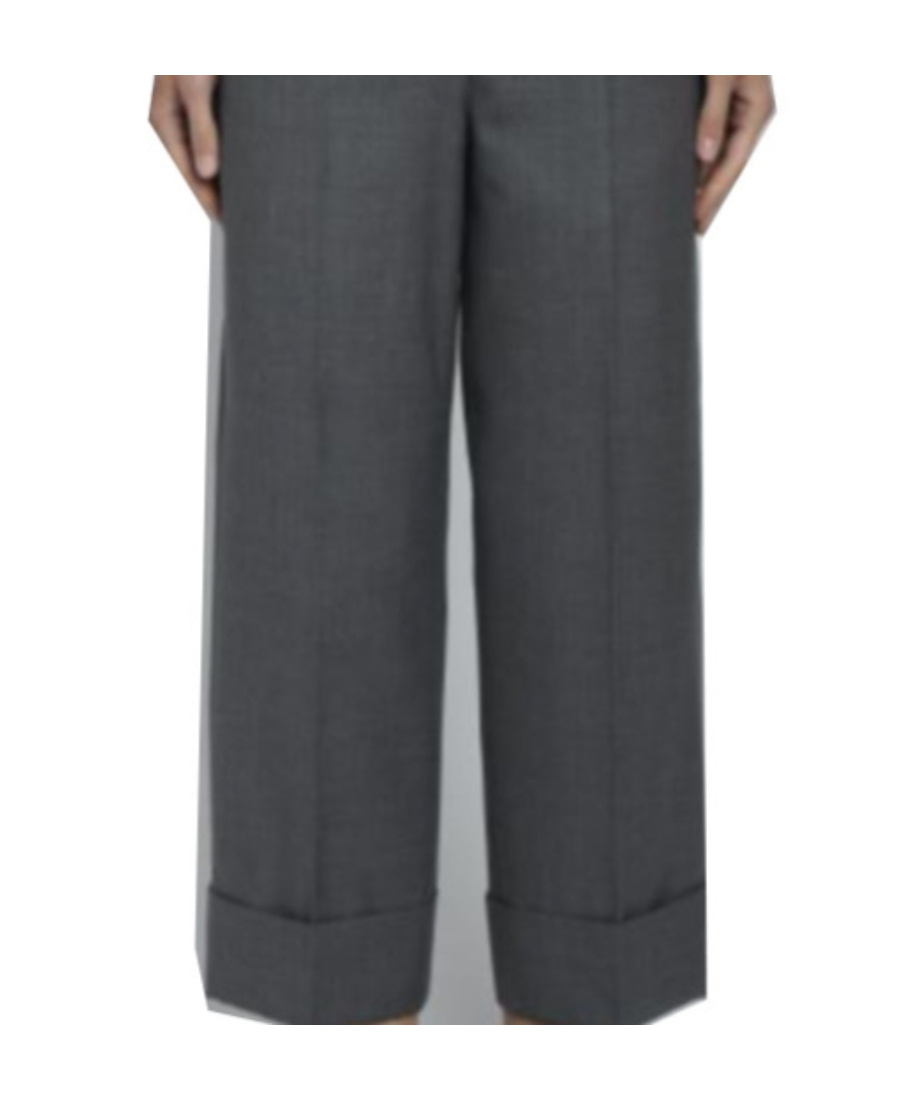 Thom Browne Cuffed-hem Cropped Trousers In Black