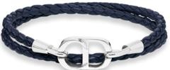 Dior Logo Bracelet In Blue