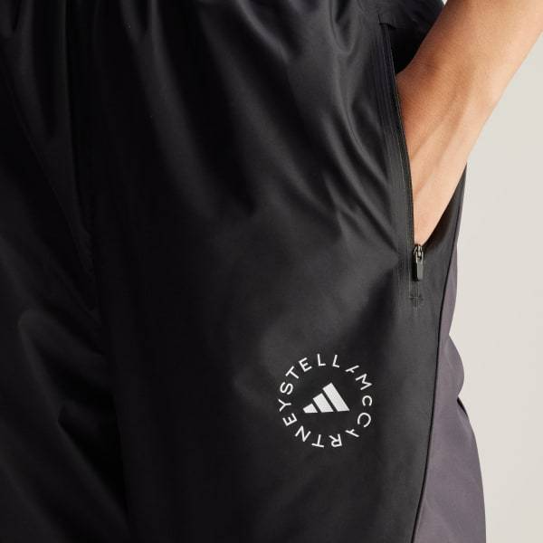 Shop Adidas By Stella Mccartney Wide-leg Track Pants In Black