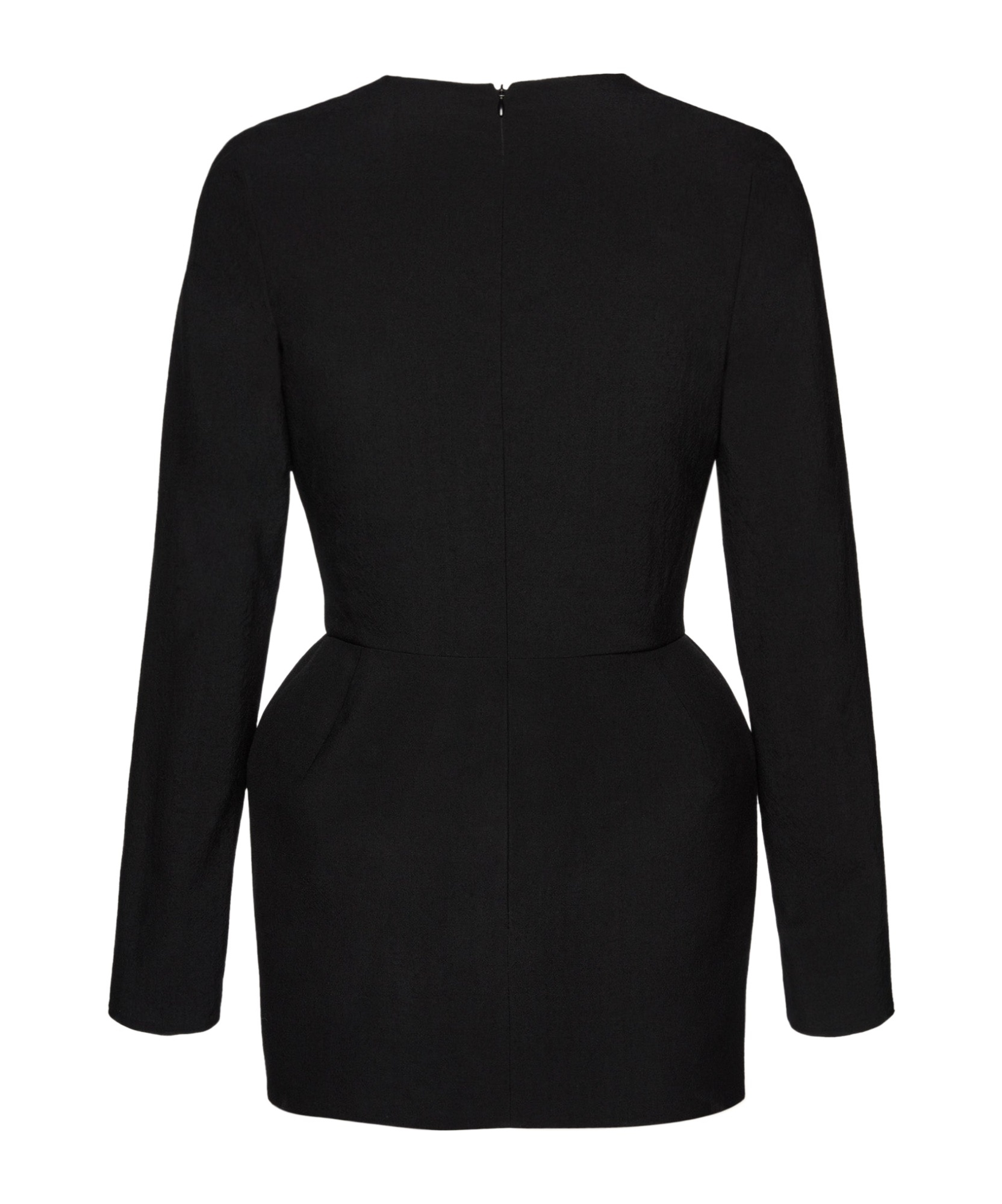 Magda Butrym Oversized Floral Embellished Silk-wool Dress In Black