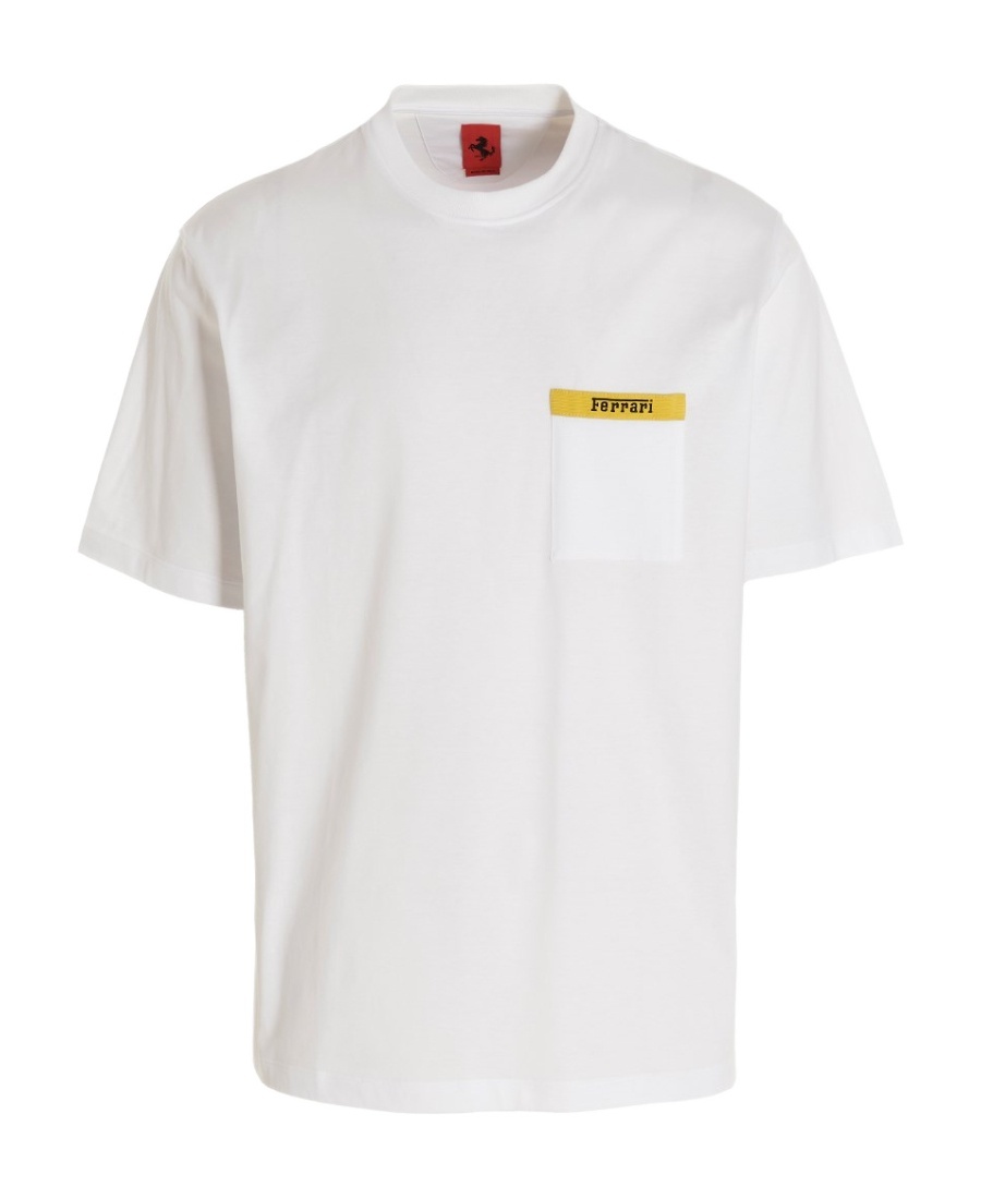 Ferrari Logo-print T-shirt In White