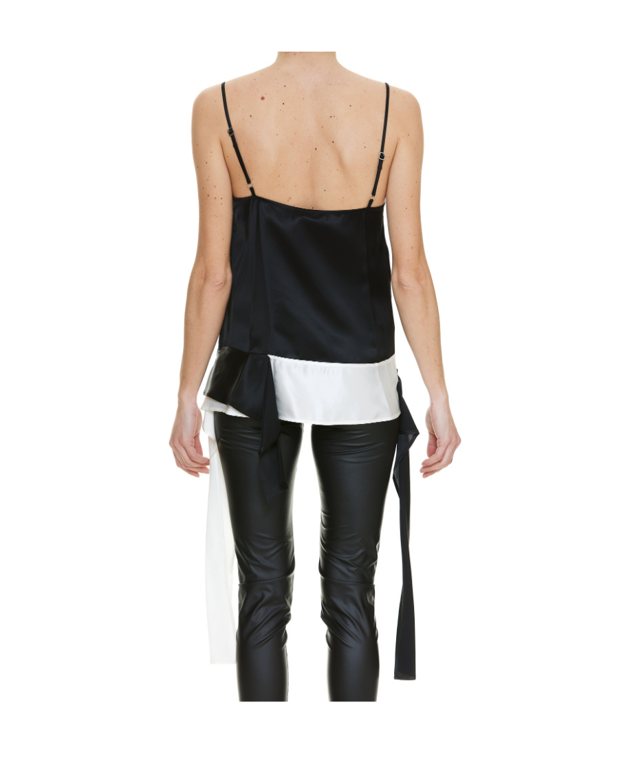 Jw Anderson Women Sweetheart Neckline Top In Black