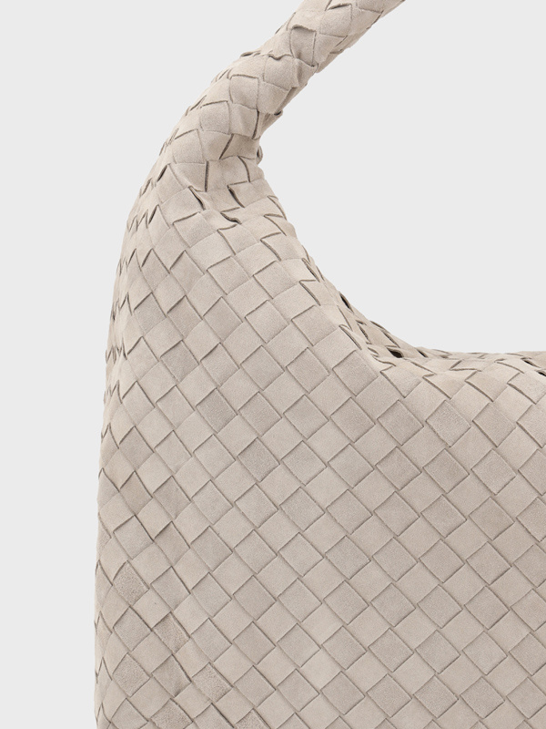 Bottega Veneta Hop Large Tote Bag In Nude