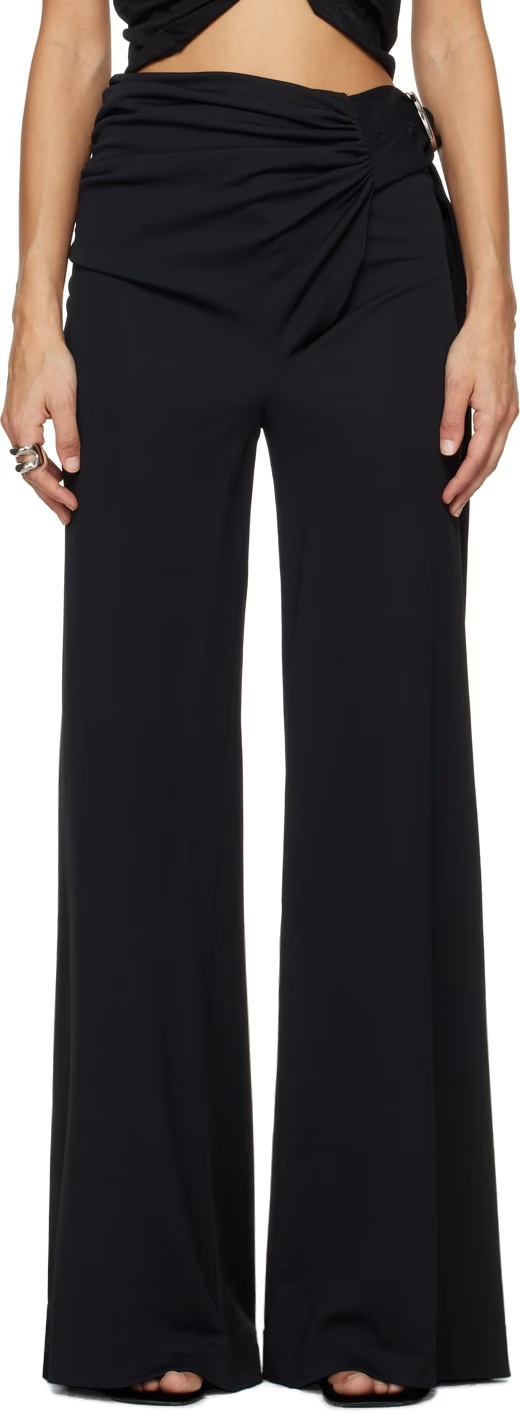 Rabanne Paco  Trousers In Black