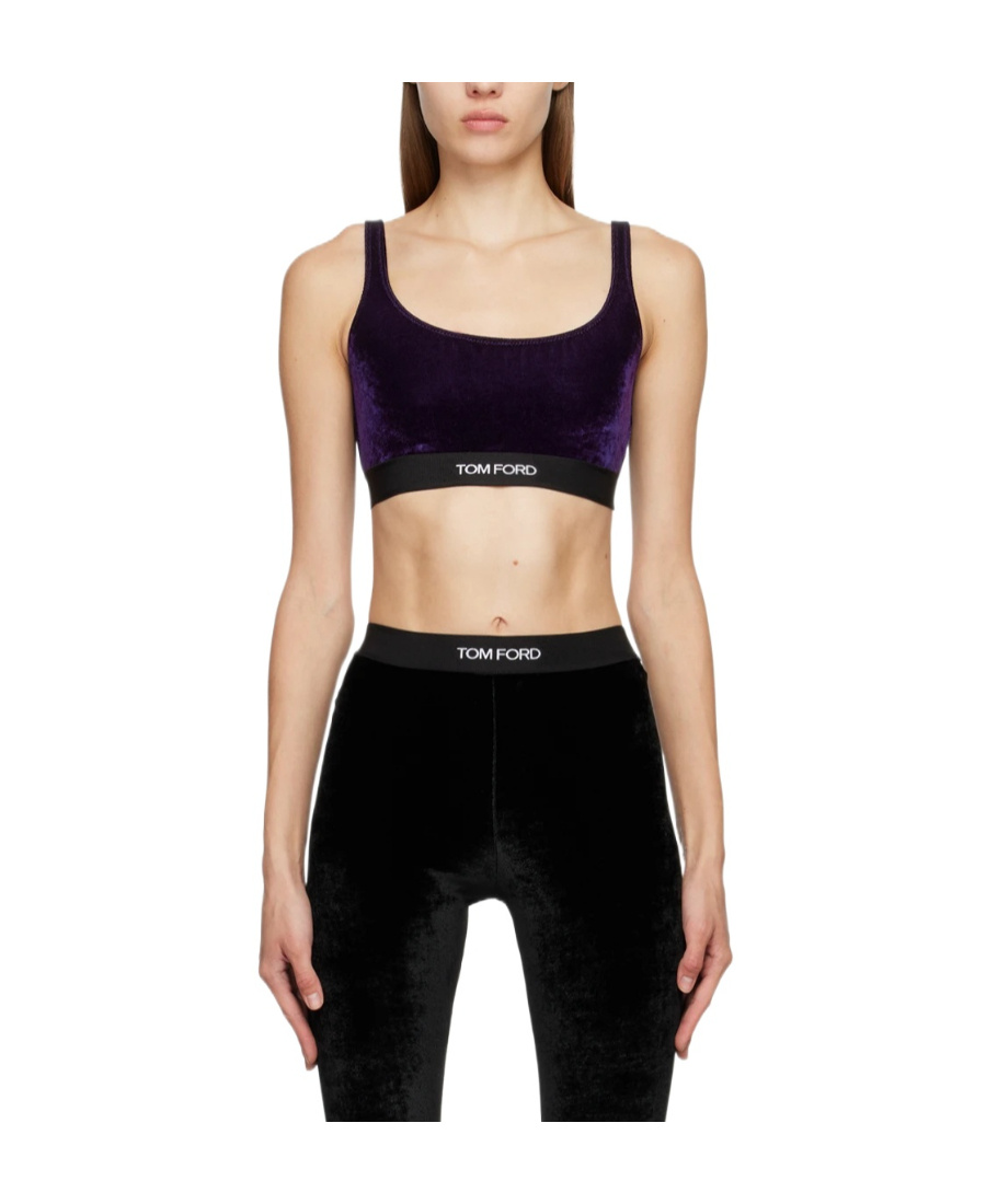 TOM FORD LOGO LOW ROUND NECK BRA