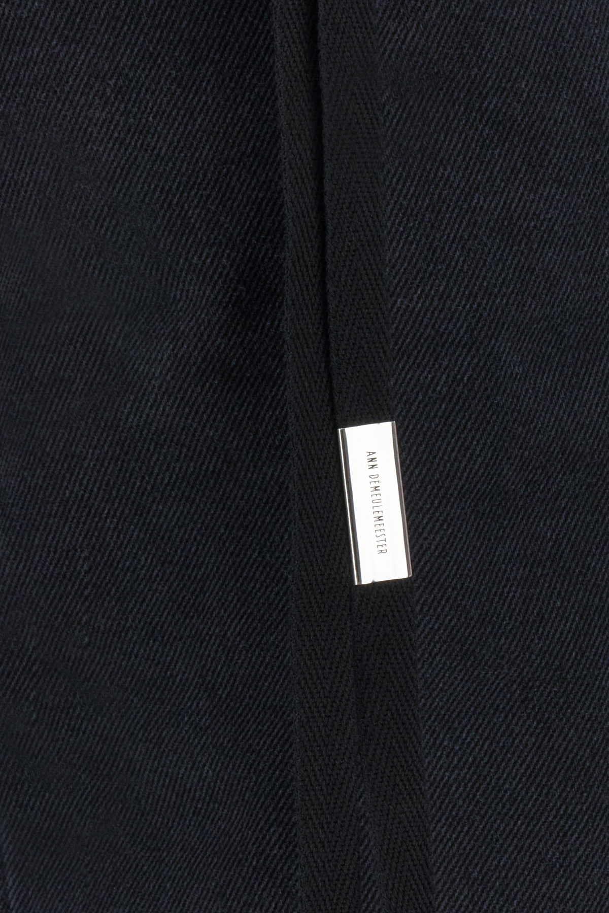 Ann Demeulemeester Cotton Denim Trousers Stonewashed Effect In Black