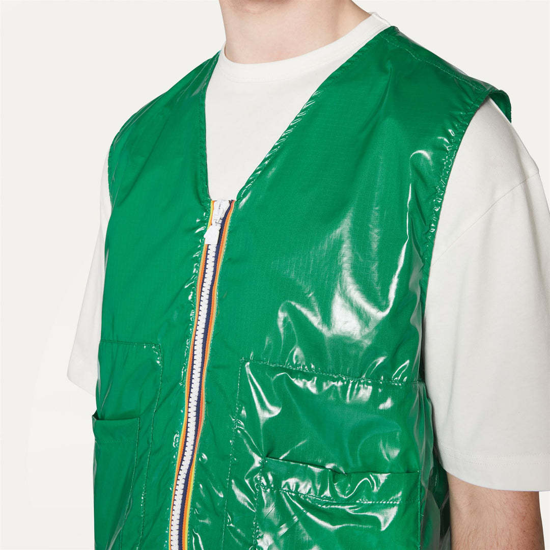 K-way Sleeveless Vest In Green