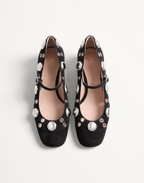 Valentino Perforated High Heels In Black