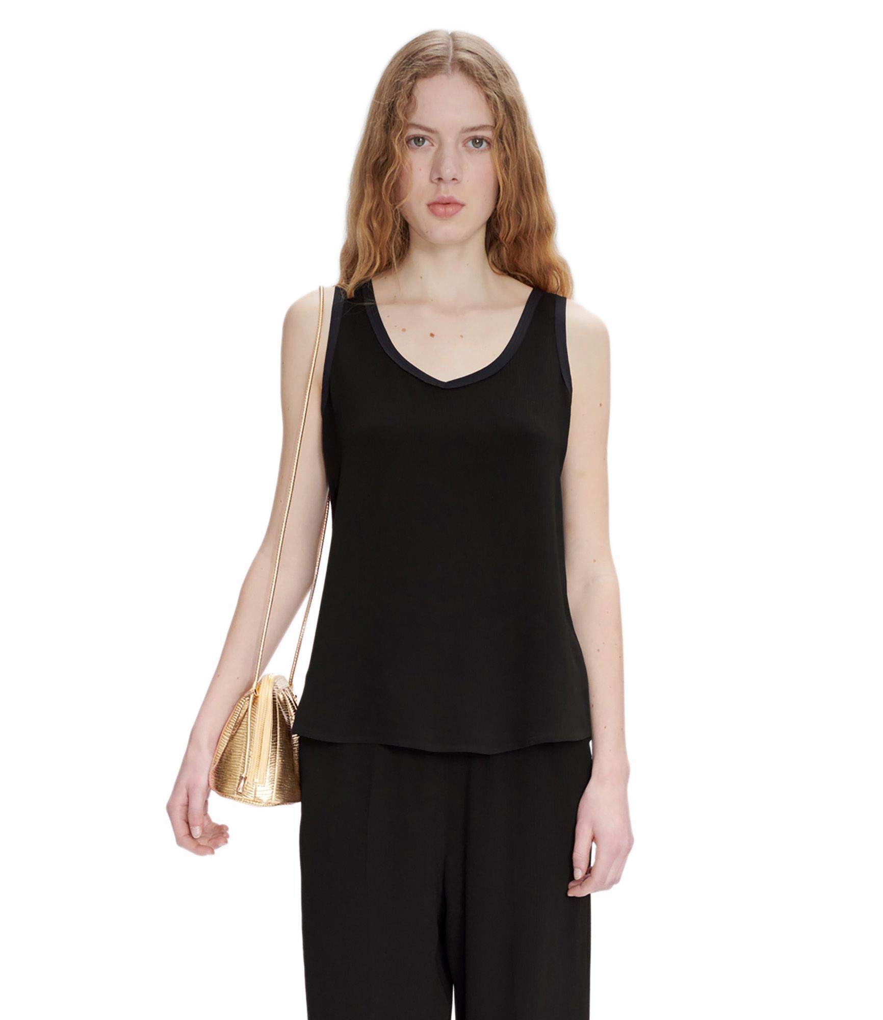 Apc A.p.c. Lucy Sleeveless Top In Black