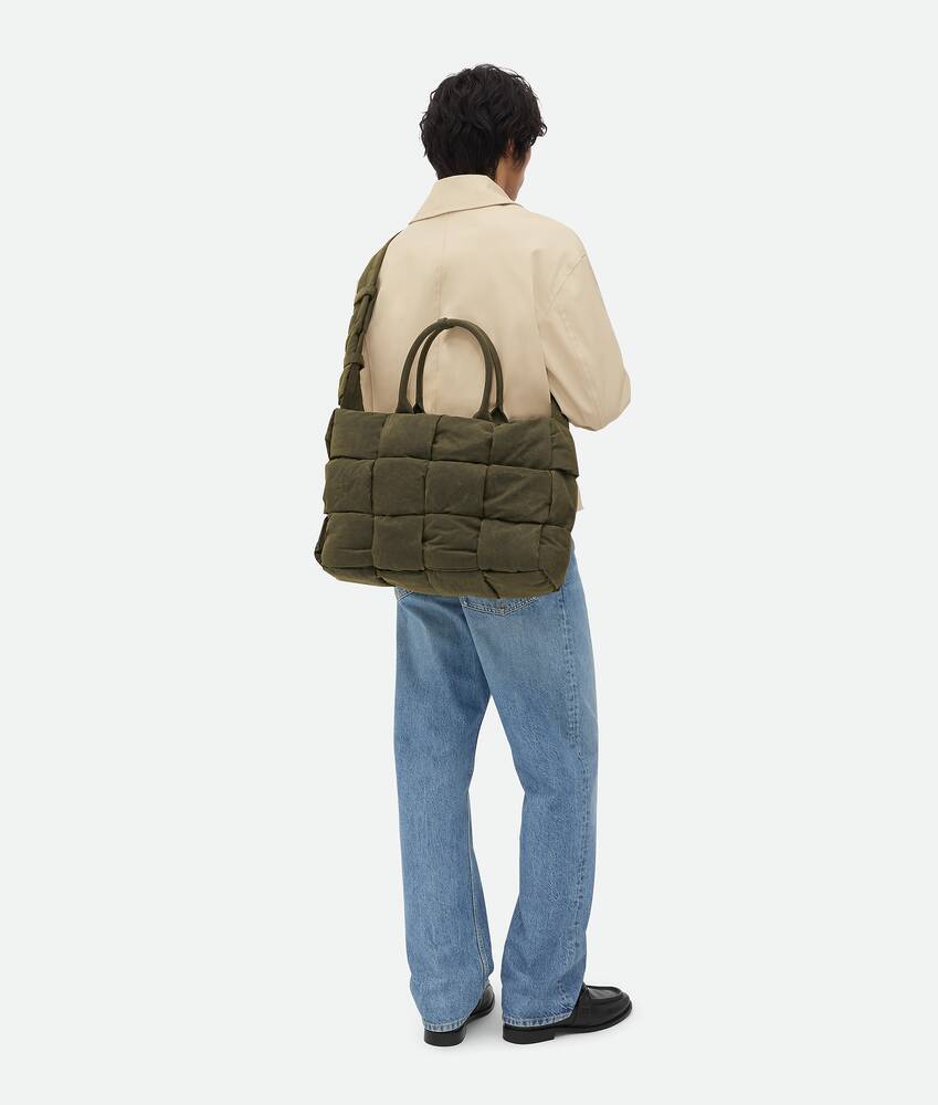 Bottega Veneta Large Arco Padded Tote Bag In Green