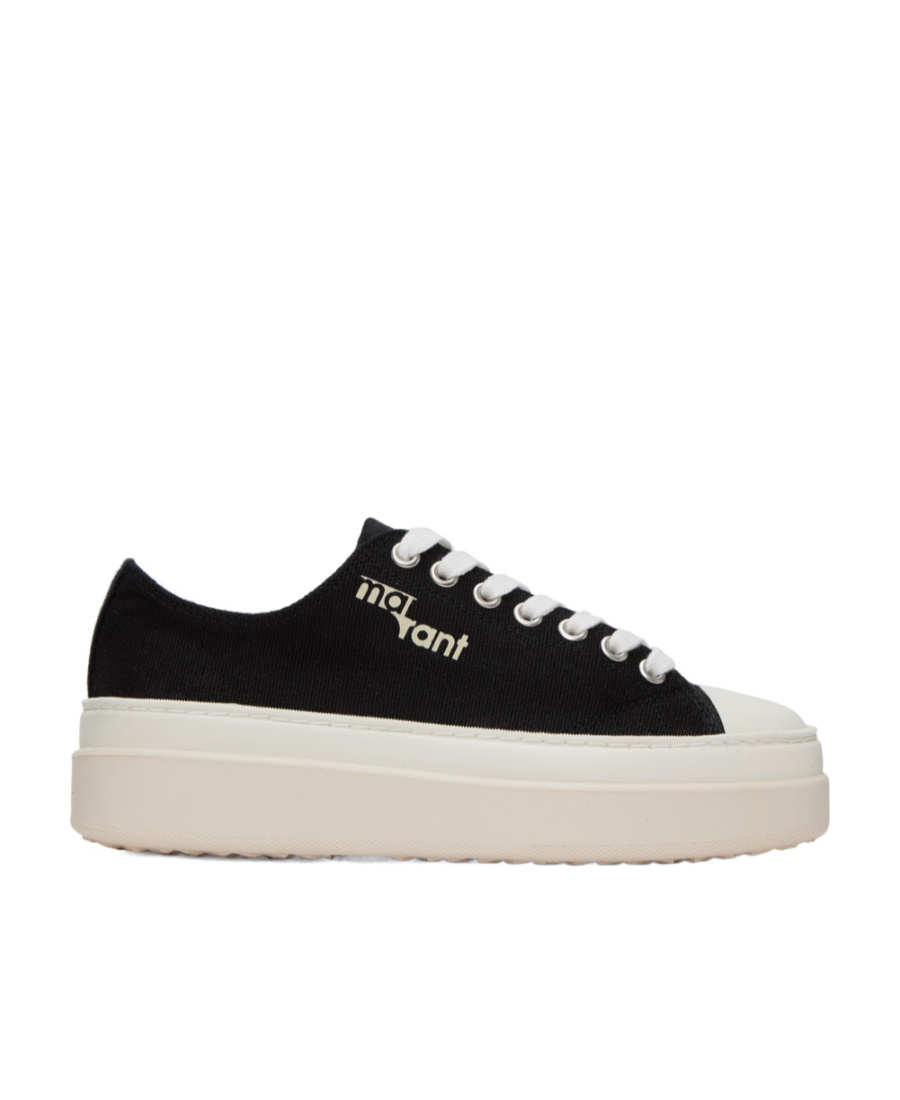 Isabel Marant Round Head Lace-up Casual Shoes In Black