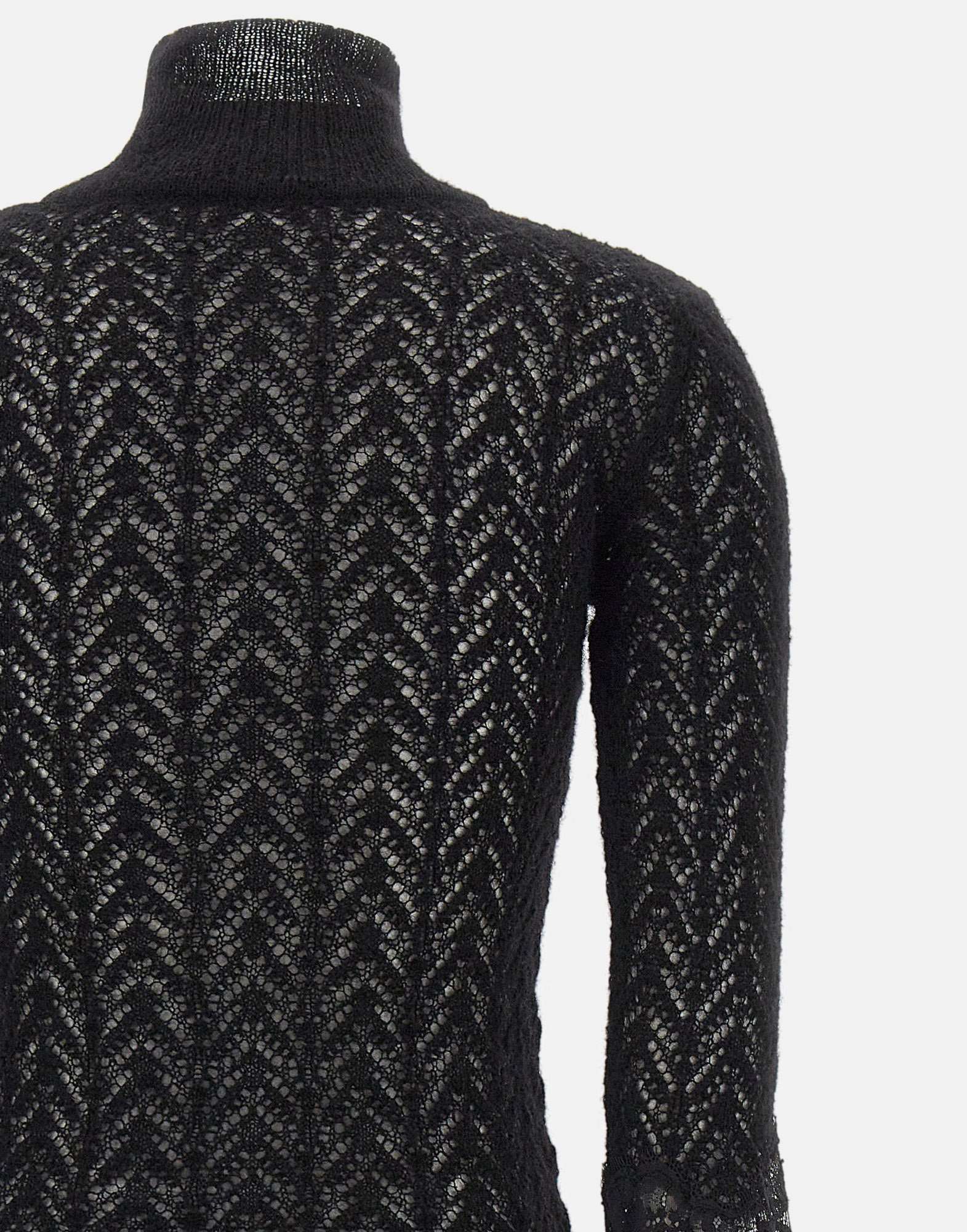 Blumarine Turtleneck Sweater In Black