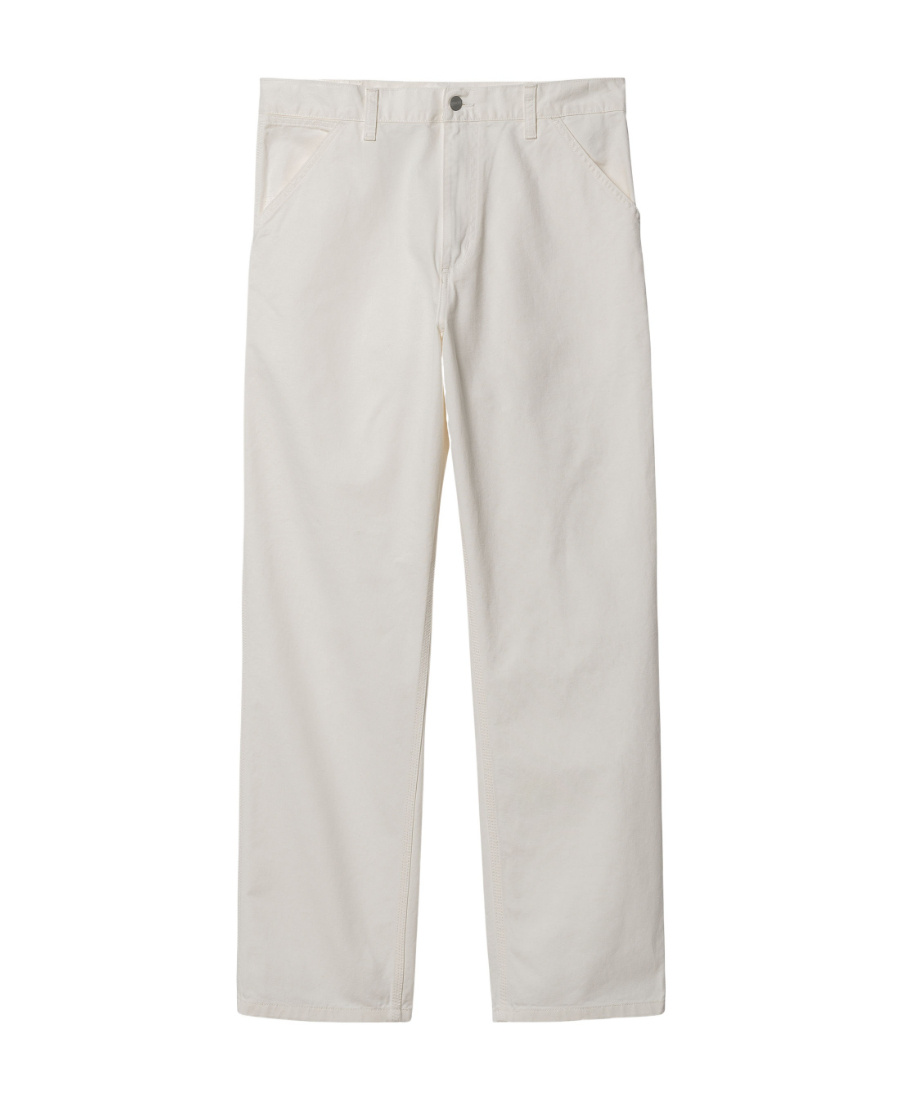 Carhartt Single Knee Pant Sonyc Silver In Cotton In Grey