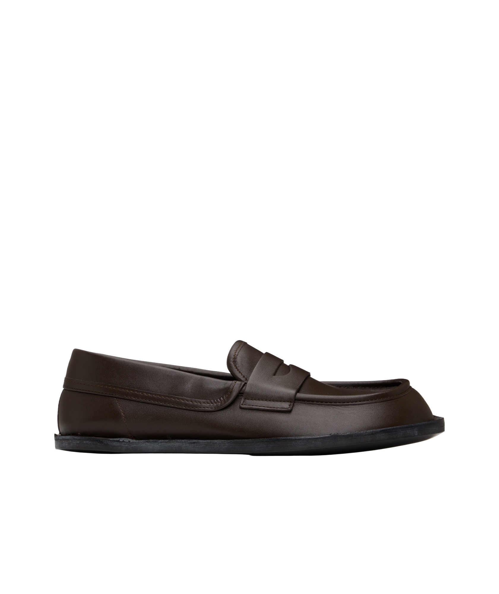 Moschino Desert Penny Strap Loafers In Black