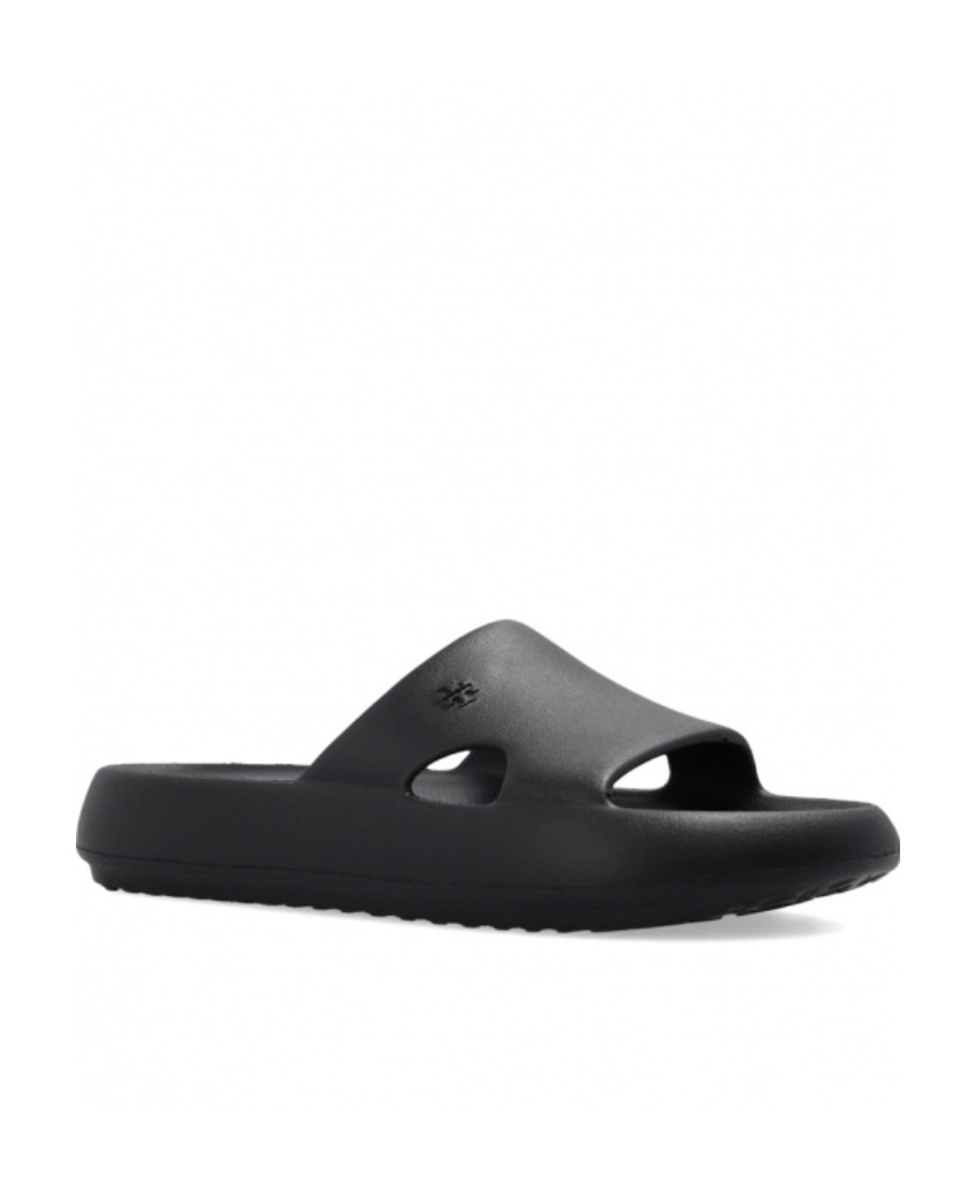 TORY BURCH OPEN-TOE CHUNKY SLIDES
