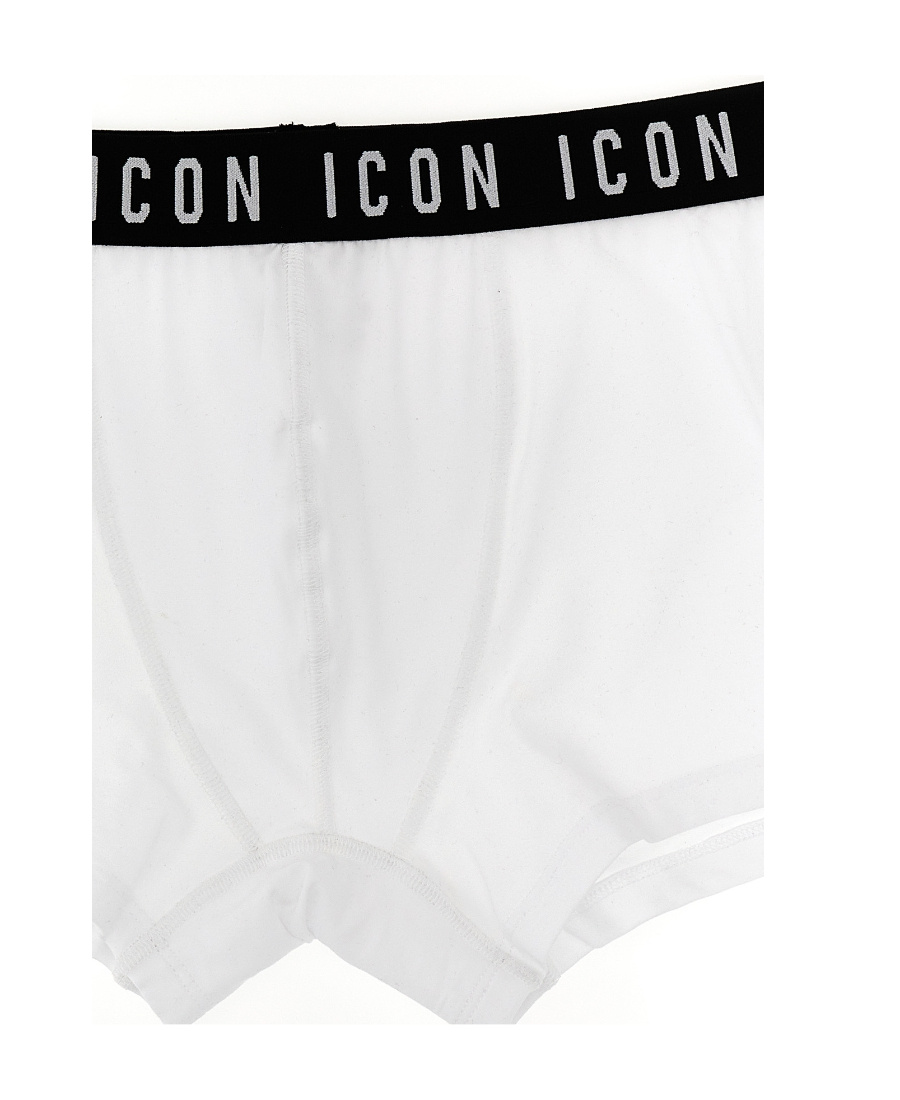 Dsquared2 Icon Briefs In Stretch Cotton In White
