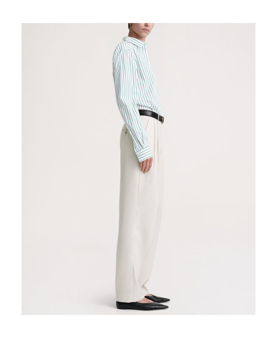 TOTÊME TOTÊME STRIPE DETAILED BUTTONED SHIRT