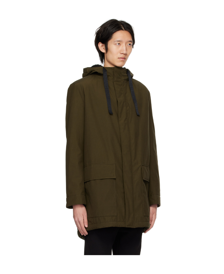 Hugo Boss Rope-drawn Casual Jacket In Green